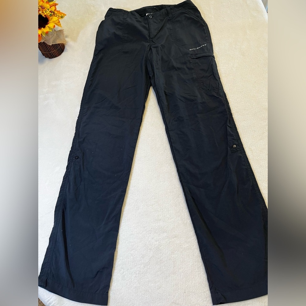 🏕️ Columbia PFG Omni-Shade Convertible Hiking Pants Women’s Size 4 Black Outdoor - Picture 6 of 6